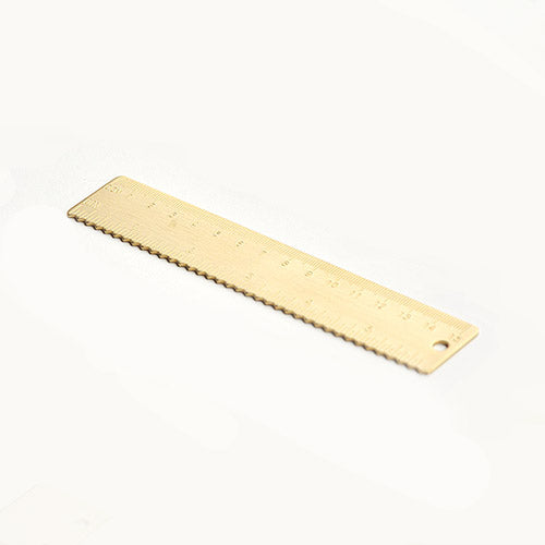 mordeco Zen Brass Ruler, Solid Brass 15cm Measuring Ruler, Pocket Slim